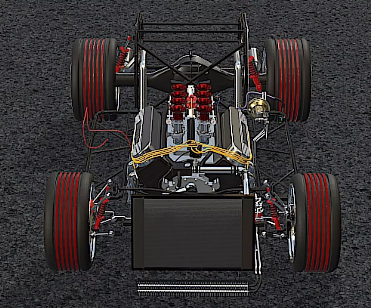 65 Carbon Fiber AC Cobra  - H-Poly 3D Model 3D model_24