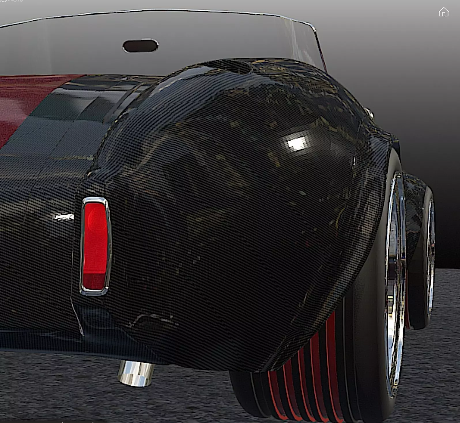 65 Carbon Fiber AC Cobra  - H-Poly 3D Model 3D model_33
