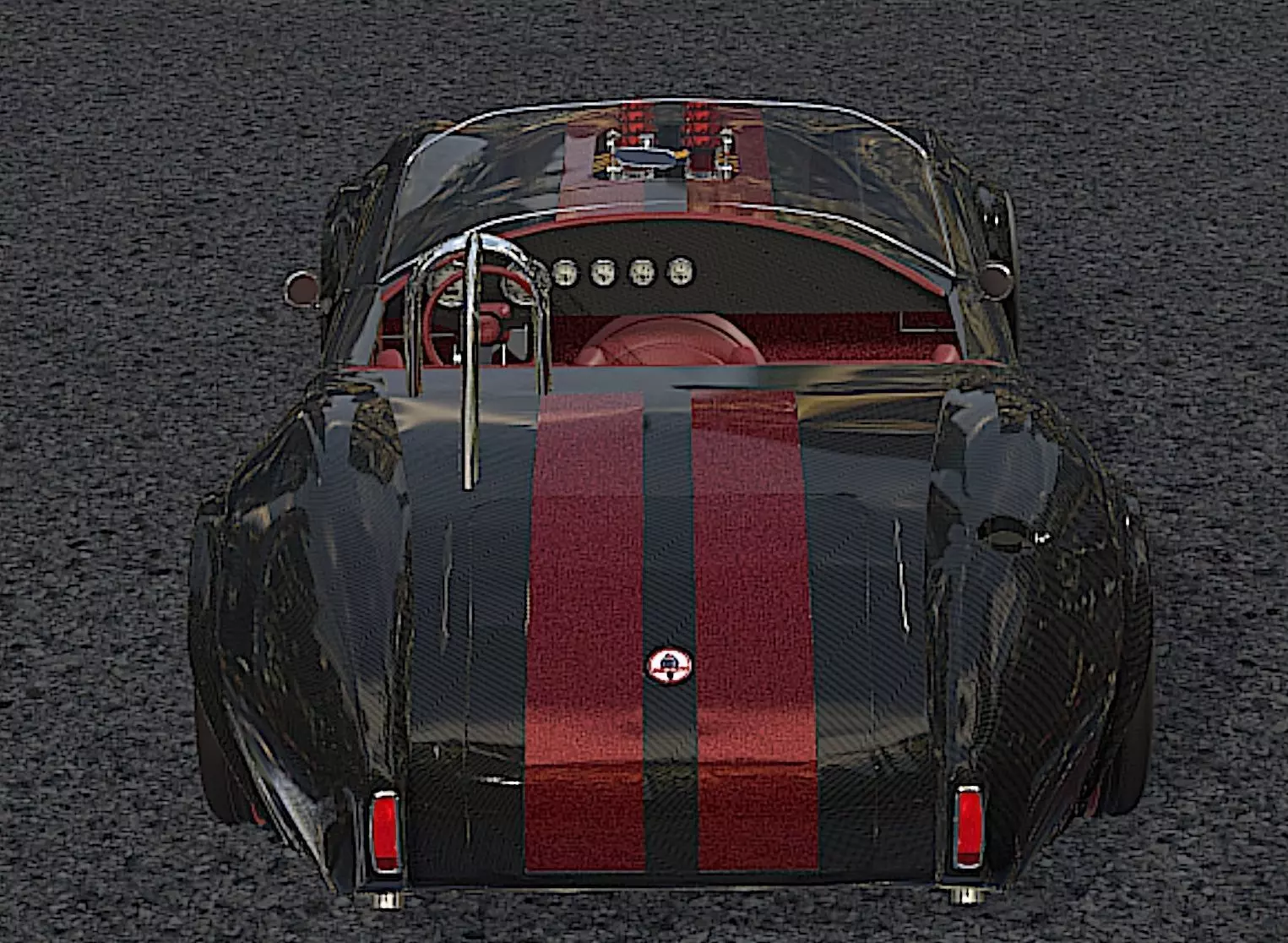 65 Carbon Fiber AC Cobra  - H-Poly 3D Model 3D model_16