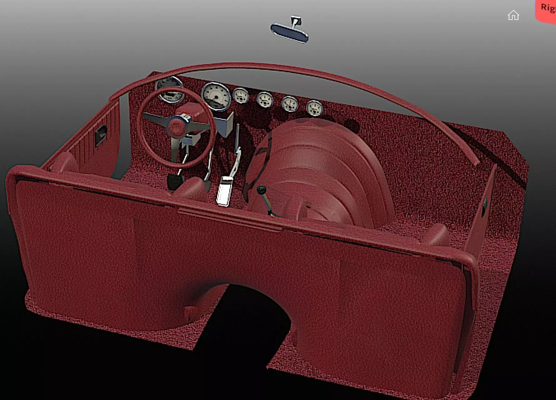65 Carbon Fiber AC Cobra  - H-Poly 3D Model 3D model_30