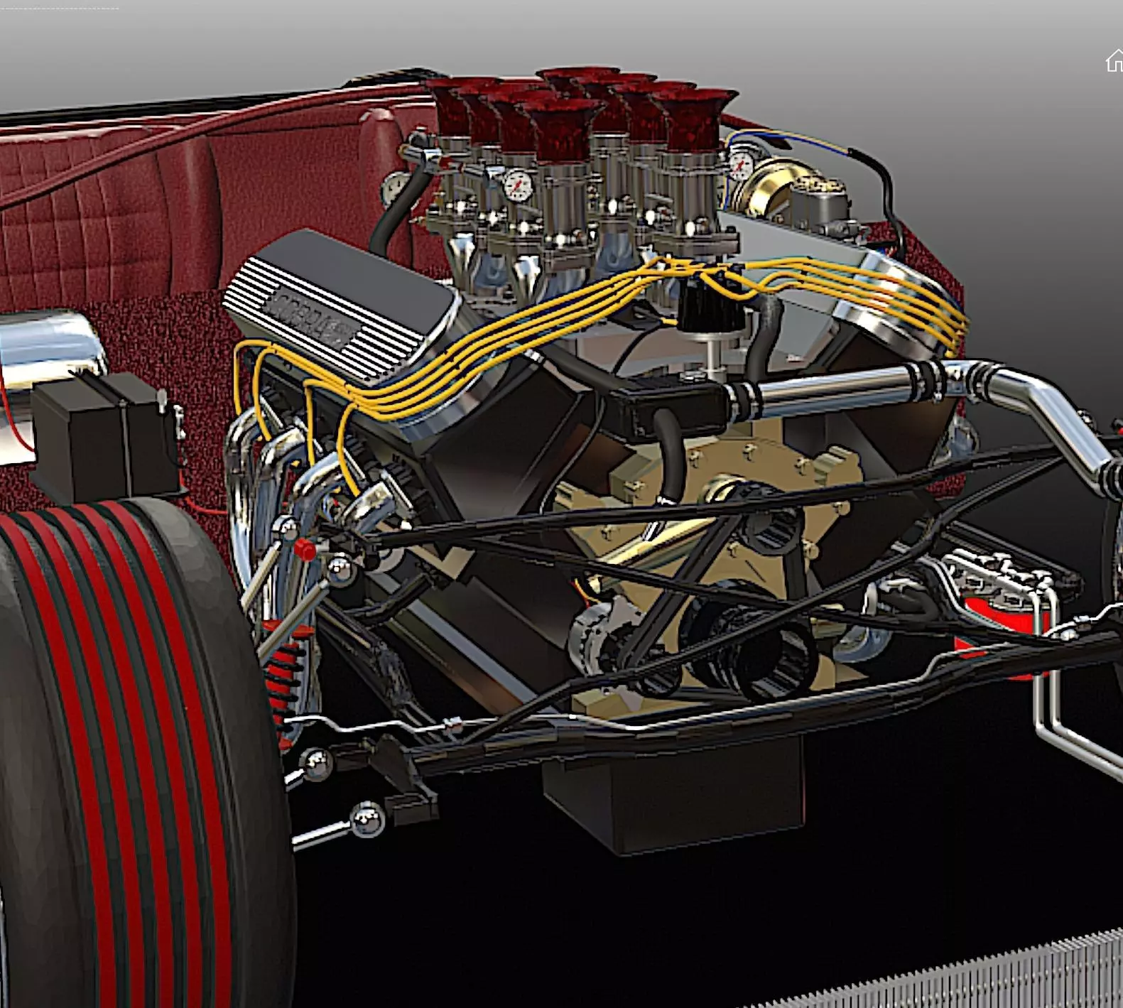 65 Carbon Fiber AC Cobra  - H-Poly 3D Model 3D model_25