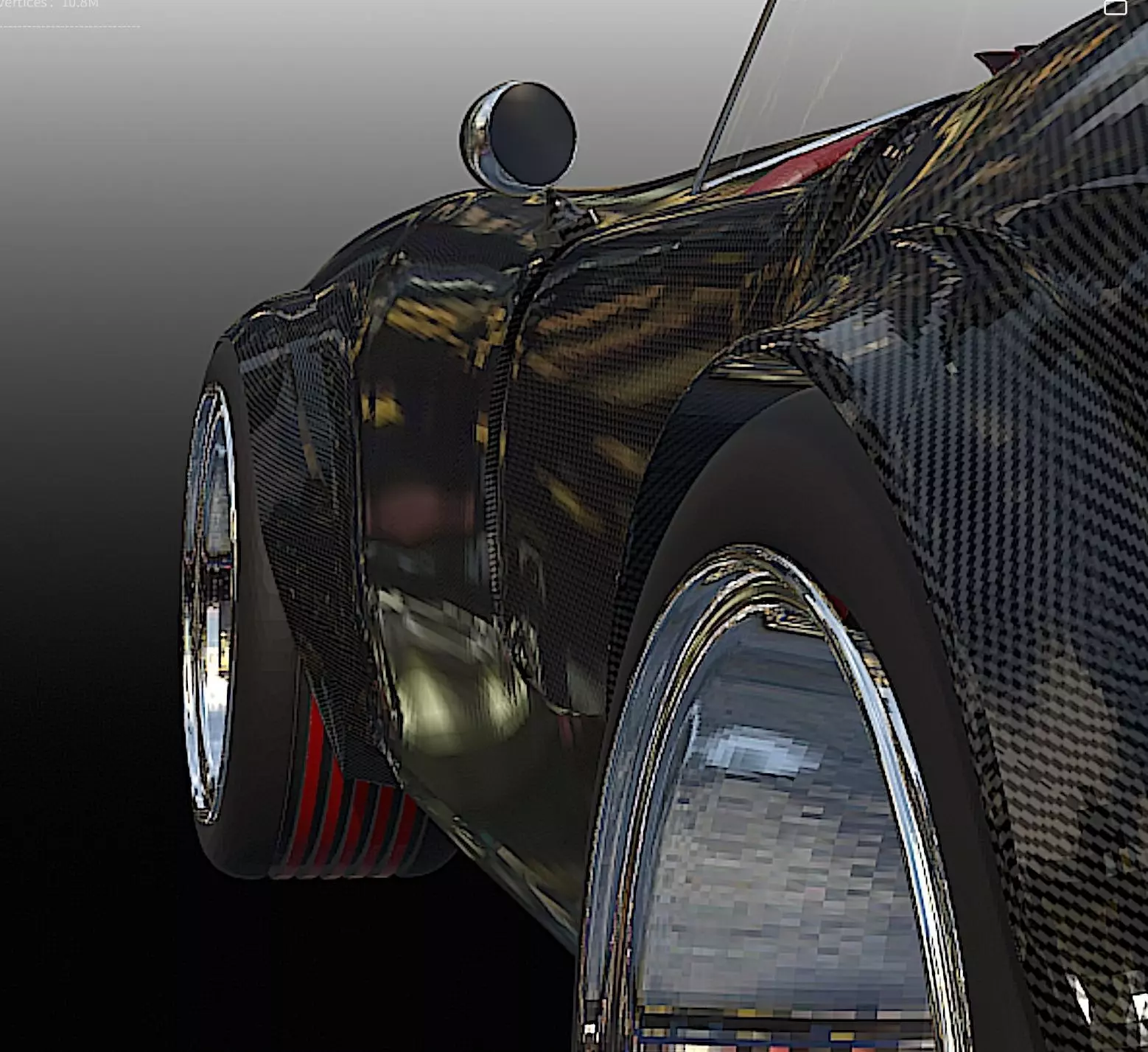 65 Carbon Fiber AC Cobra  - H-Poly 3D Model 3D model_32