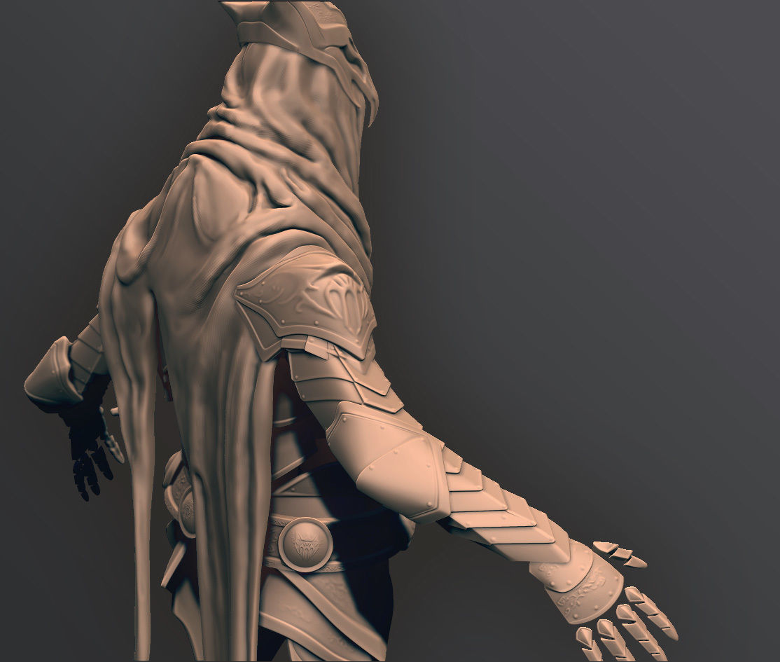 Armor of Artorias Free low-poly 3D model_4