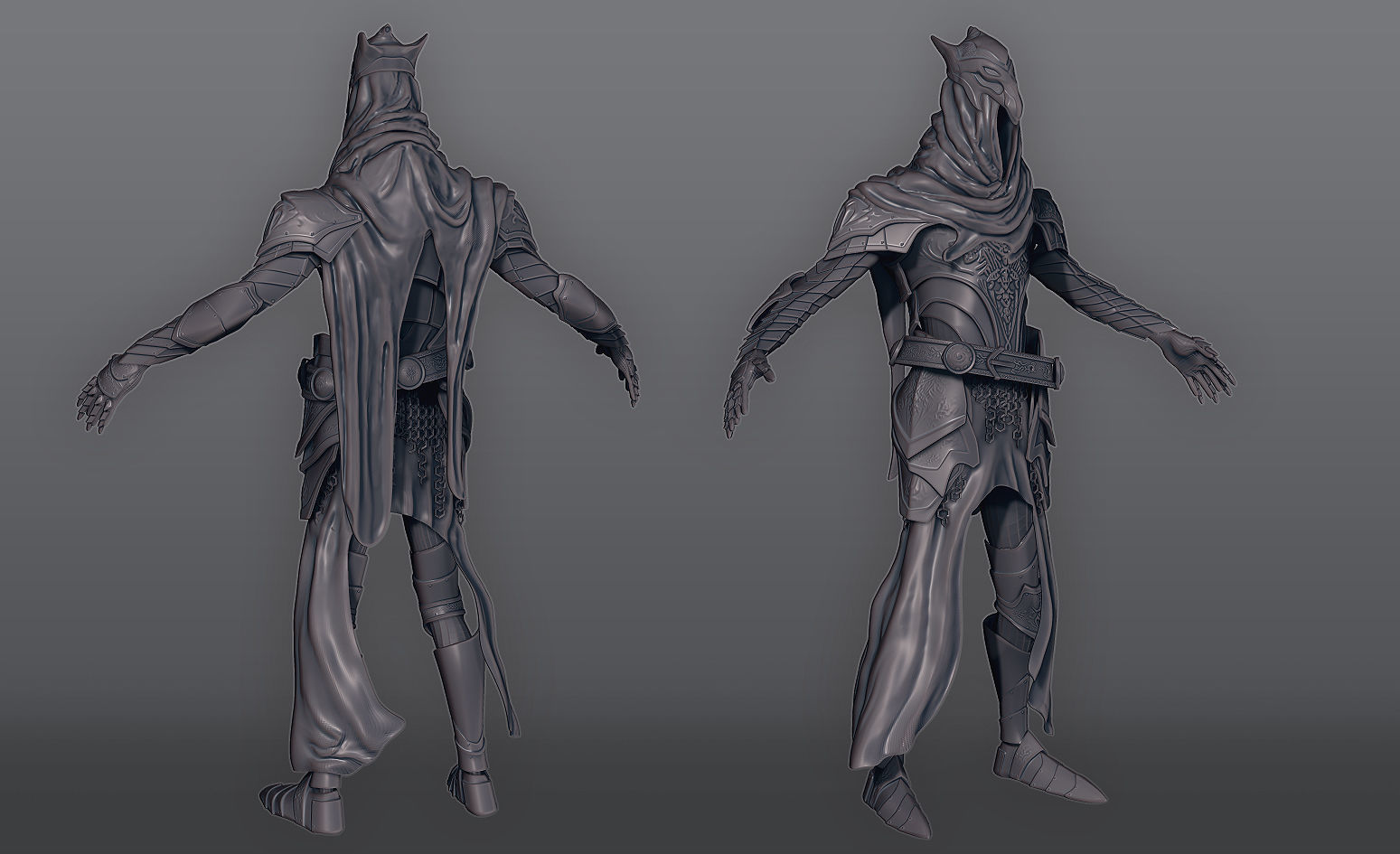 Armor of Artorias Free low-poly 3D model_3