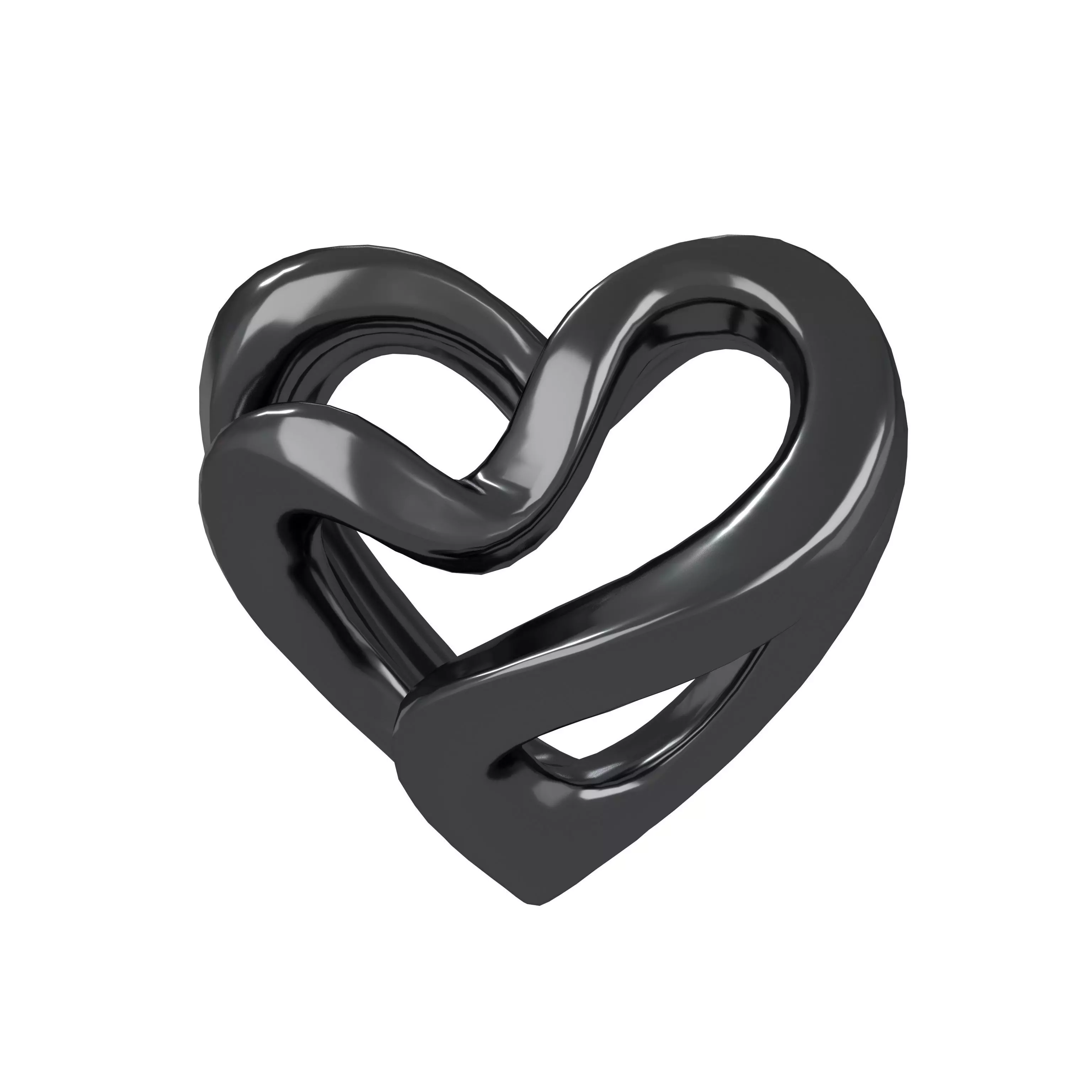 Abstract Heart Shape v1 002 Low-poly 3D model_0