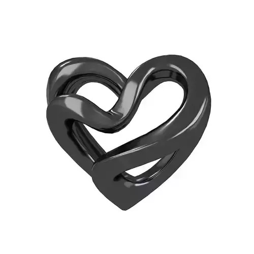 Abstract Heart Shape v1 002 Low-poly 3D model