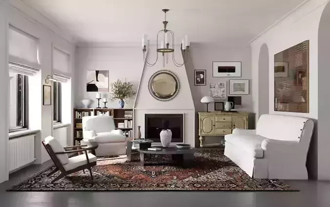 Mid Century interior  Livingroom