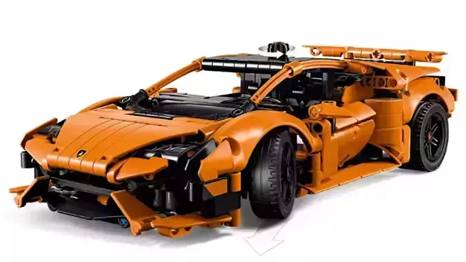 TwindBricks3D - 42196 Lambo Huracan Tecnica Orange 3D print model