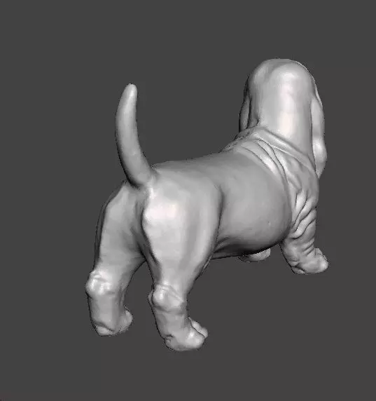 DOG BASSET HOUND STATUE SCULPTURE FIGURE MODEL PET 3D print model_6