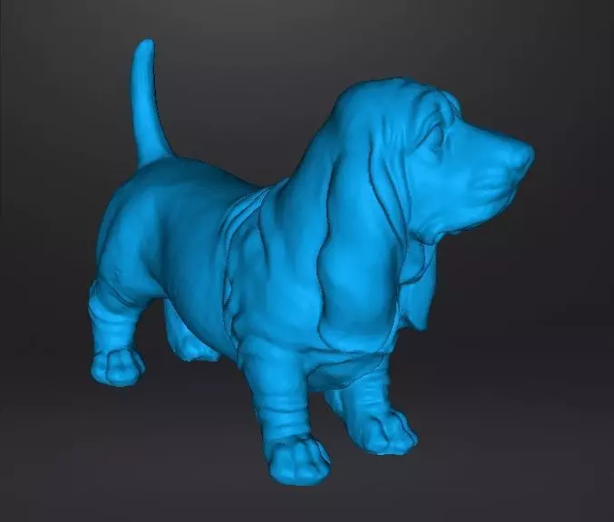 DOG BASSET HOUND STATUE SCULPTURE FIGURE MODEL PET 3D print model_12