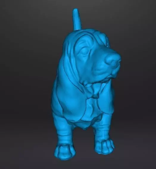 DOG BASSET HOUND STATUE SCULPTURE FIGURE MODEL PET 3D print model_11