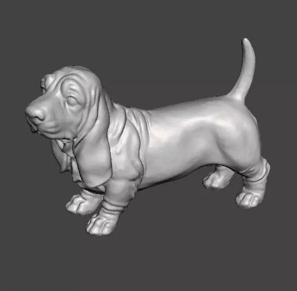DOG BASSET HOUND STATUE SCULPTURE FIGURE MODEL PET 3D print model_4