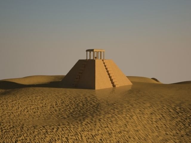 Historic Pyramid Temple  3D model_2
