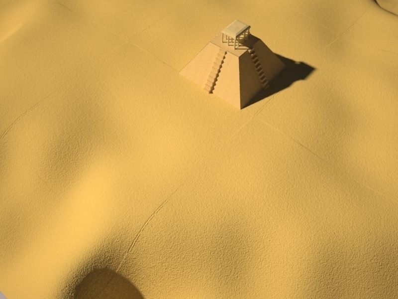 Historic Pyramid Temple  3D model_4