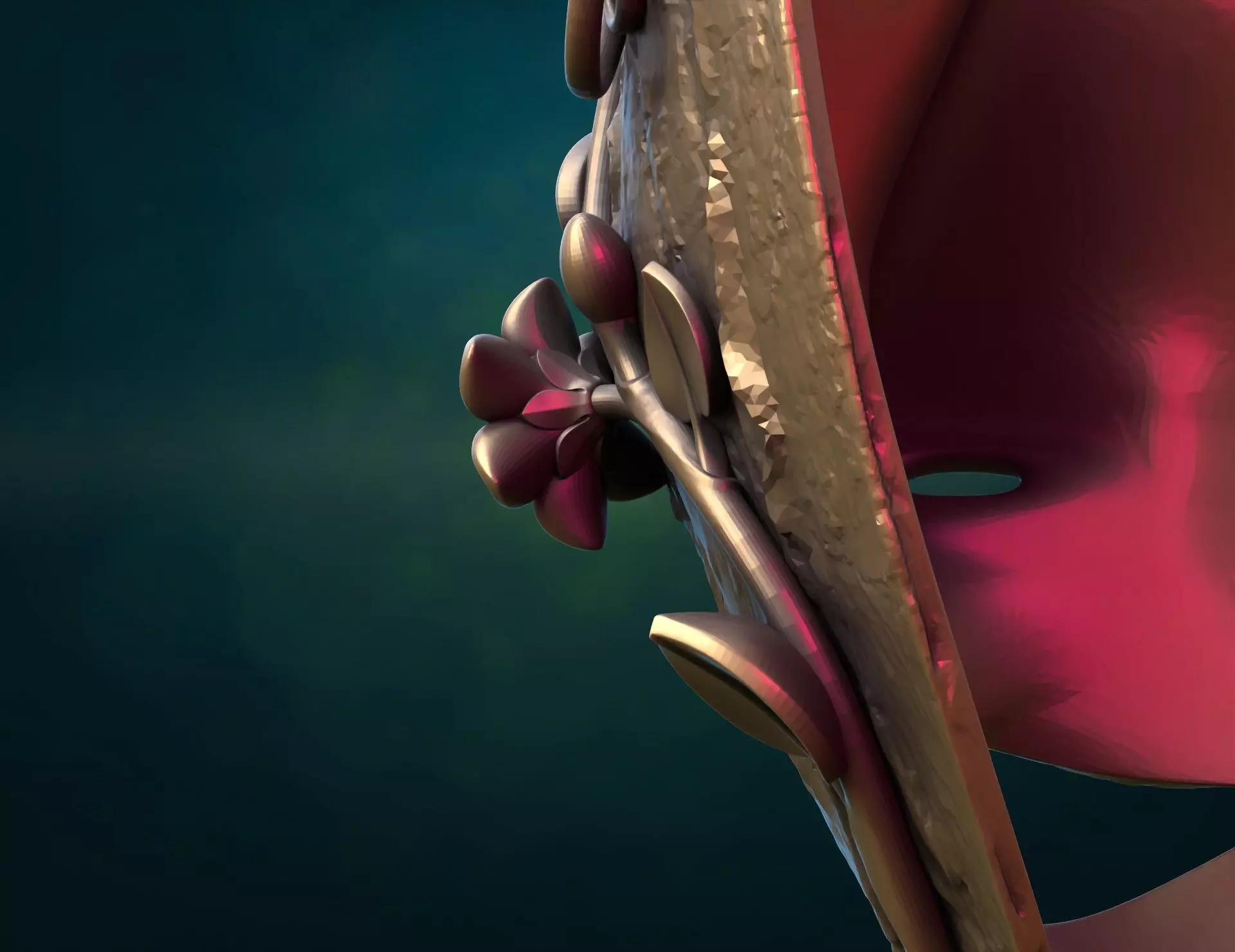 Bark Dryad Mask 3D print model_3