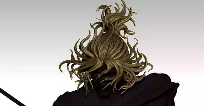 3D Hair style for Man V20 3D print model