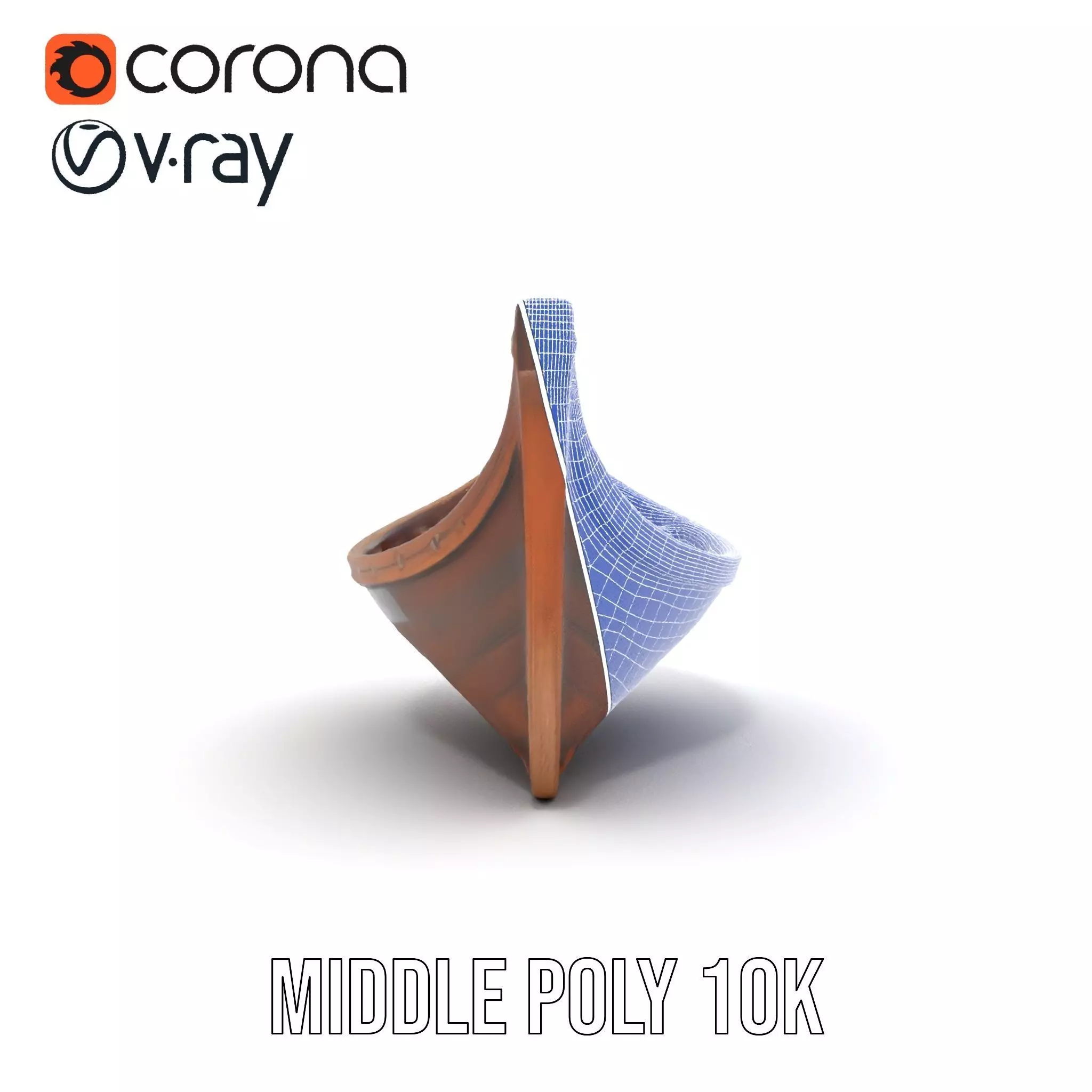 Medieval Wooden Longboat Model Pack Low-poly 3D model_30