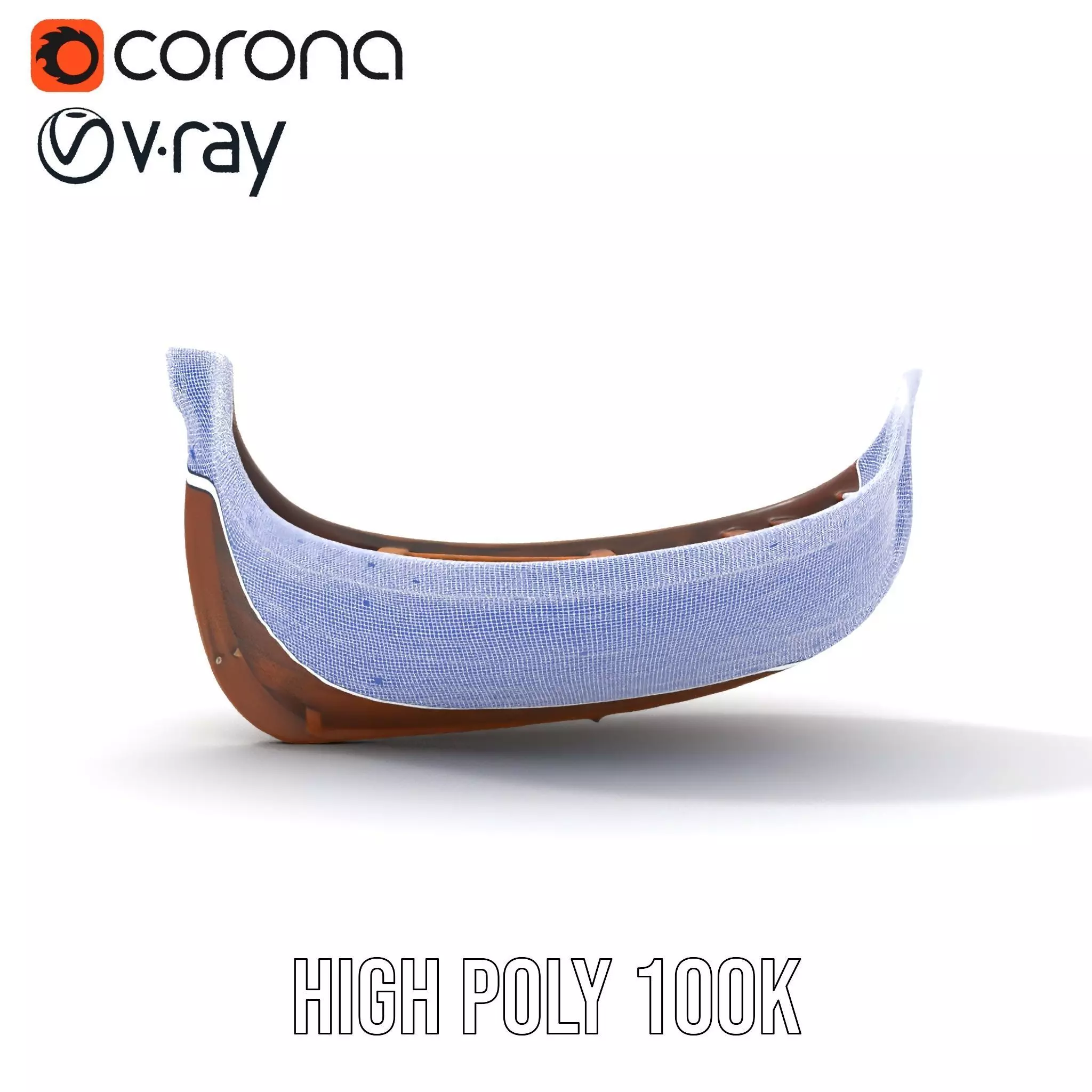 Medieval Wooden Longboat Model Pack Low-poly 3D model_32