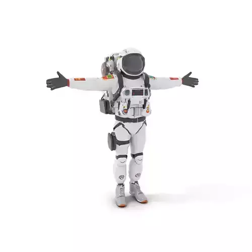 Space Suit Model Pack with Detailed Textures Low-poly 3D model
