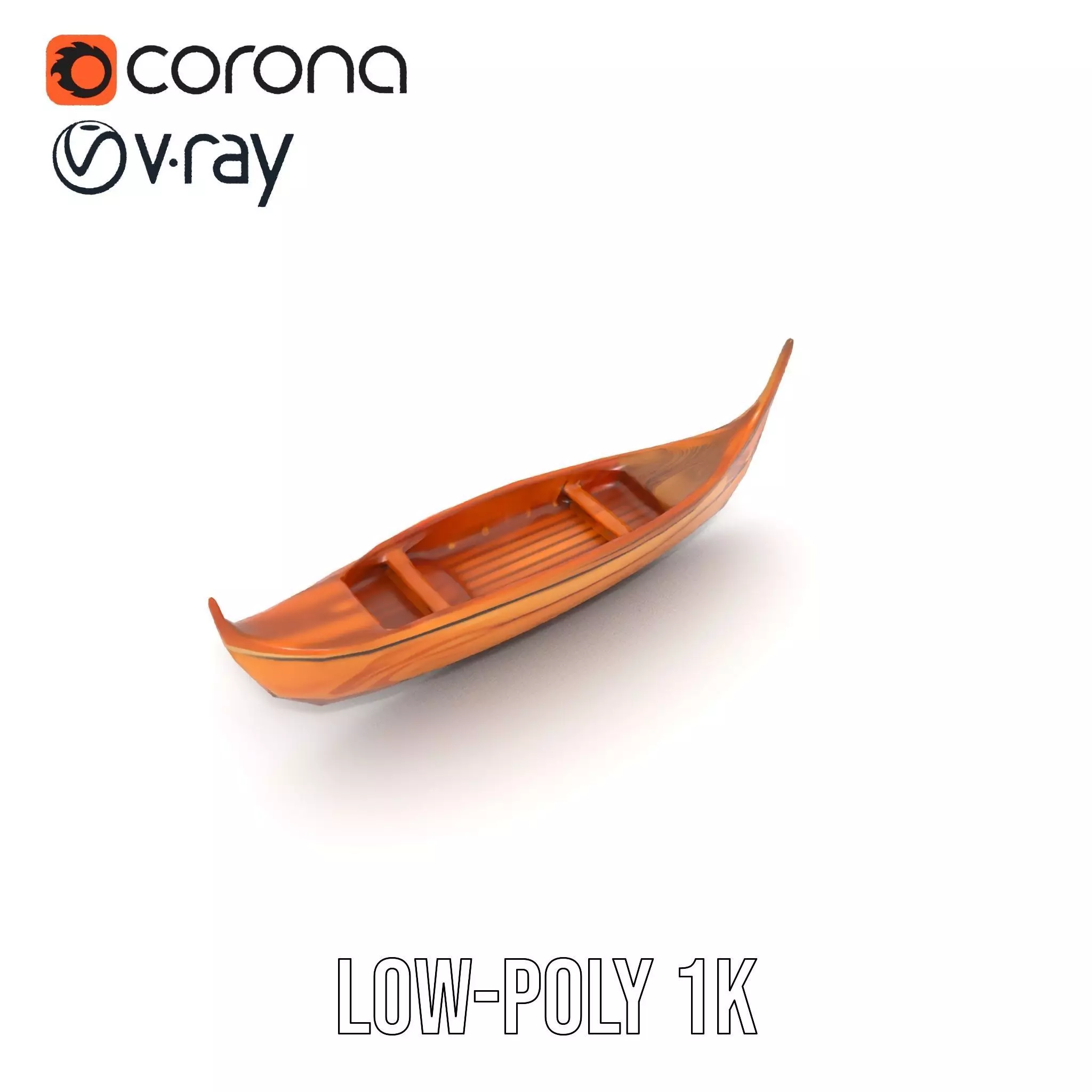 Viking Longship Model Pack with Detailed Wooden Texture Low-poly 3D model_24