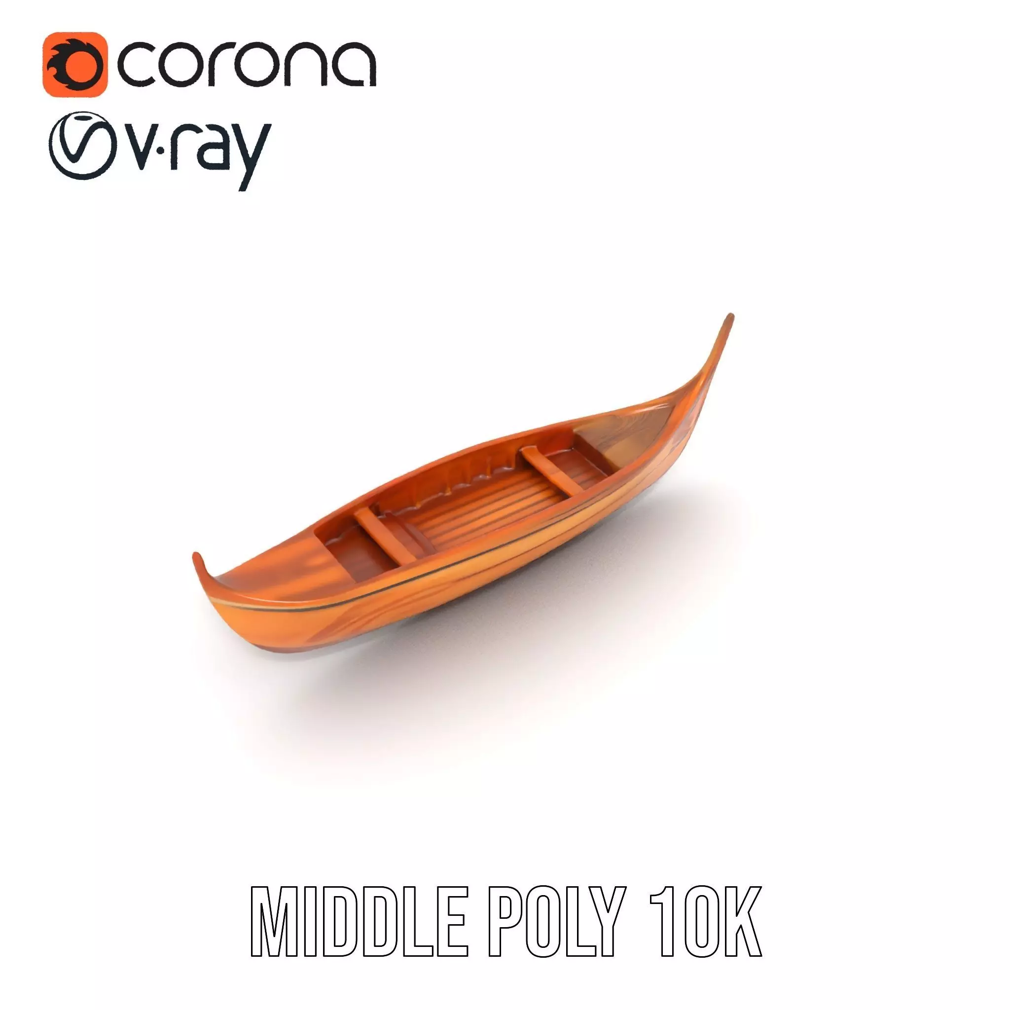Viking Longship Model Pack with Detailed Wooden Texture Low-poly 3D model_6