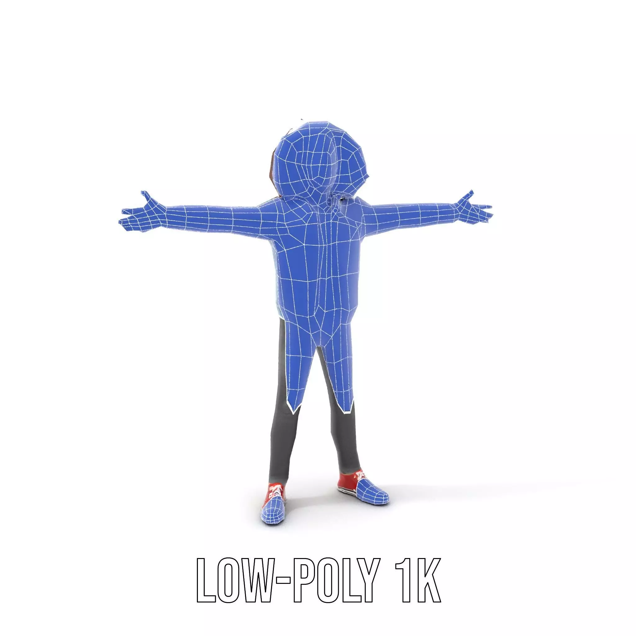 Casual Denim Outfit Character Model Pack Low-poly 3D model_19