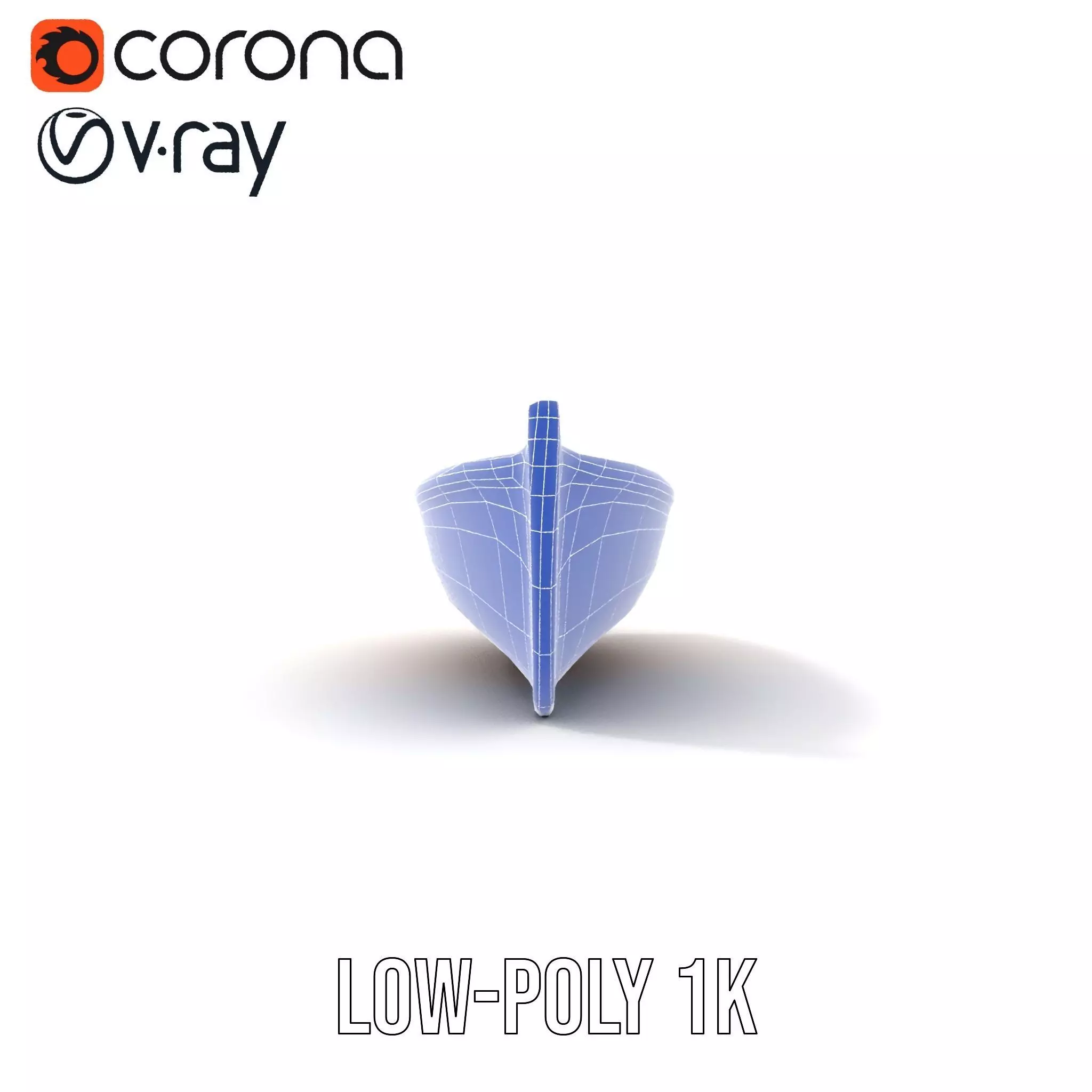 Wooden Canoe Model Pack with Multiple Levels of Detail Low-poly 3D model_28