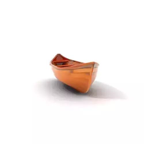 Wooden Rowboat Model Pack Low-poly 3D model