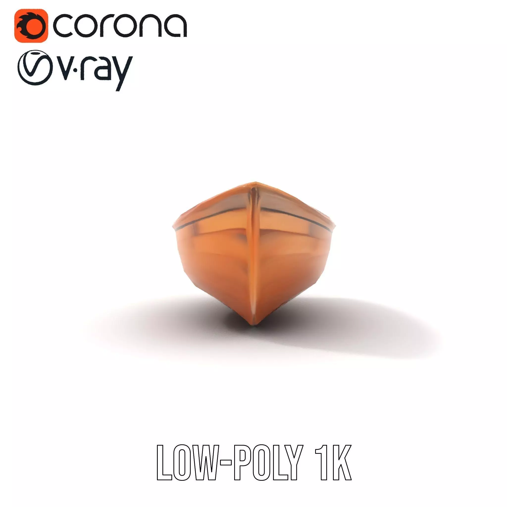 Wooden Rowboat Model Pack Low-poly 3D model_9