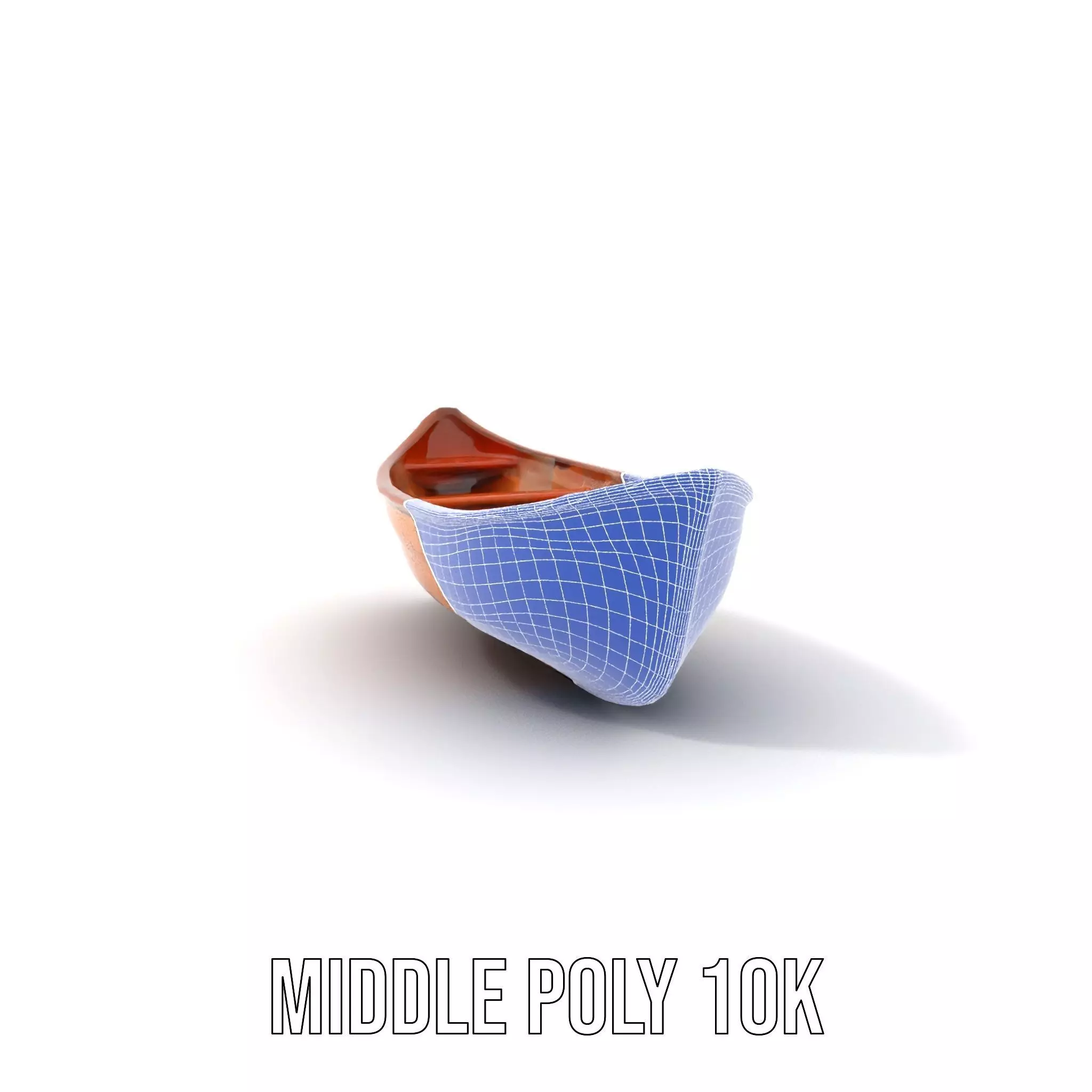 Wooden Rowboat Model Pack Low-poly 3D model_15