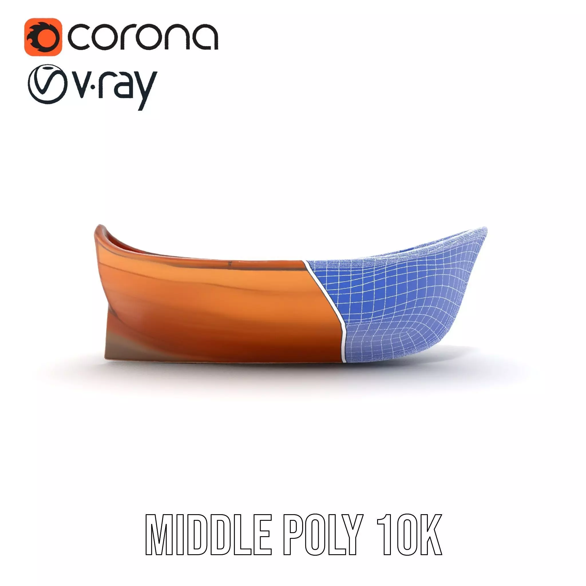 Wooden Rowboat Model Pack Low-poly 3D model_30