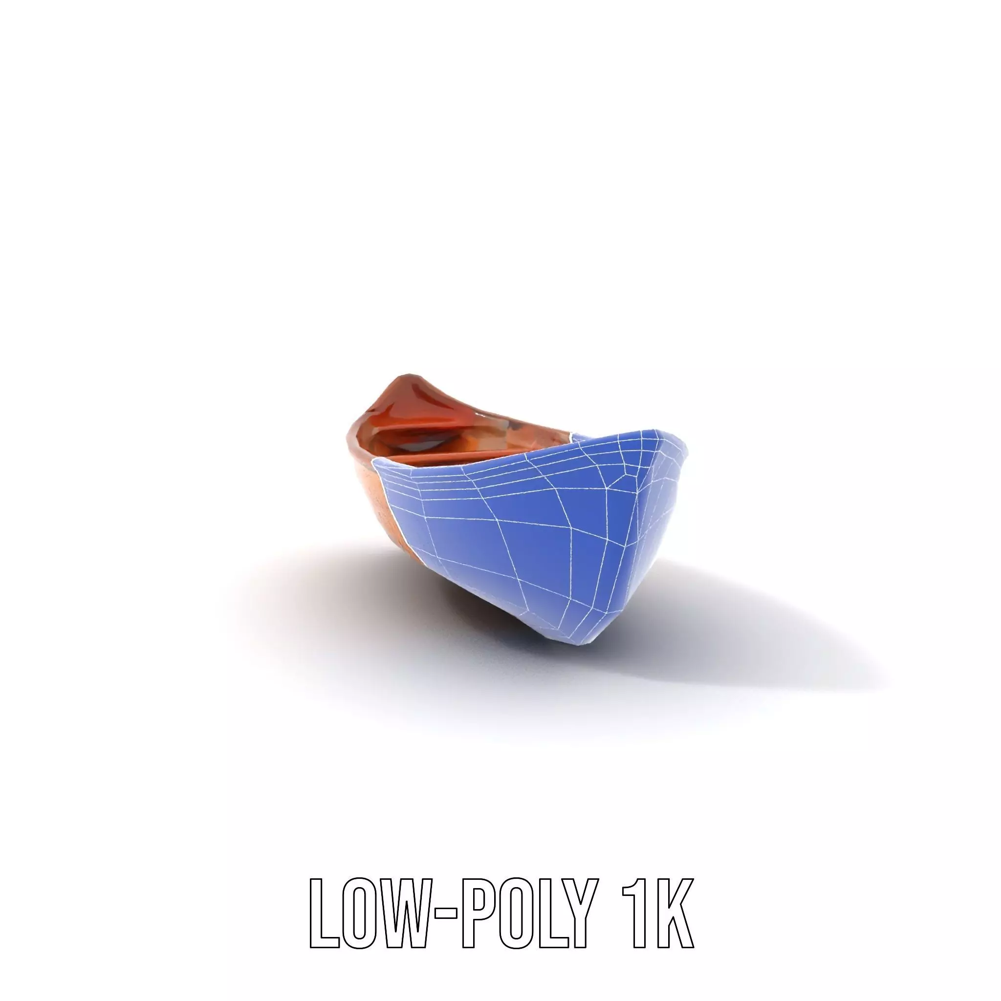 Wooden Rowboat Model Pack Low-poly 3D model_22