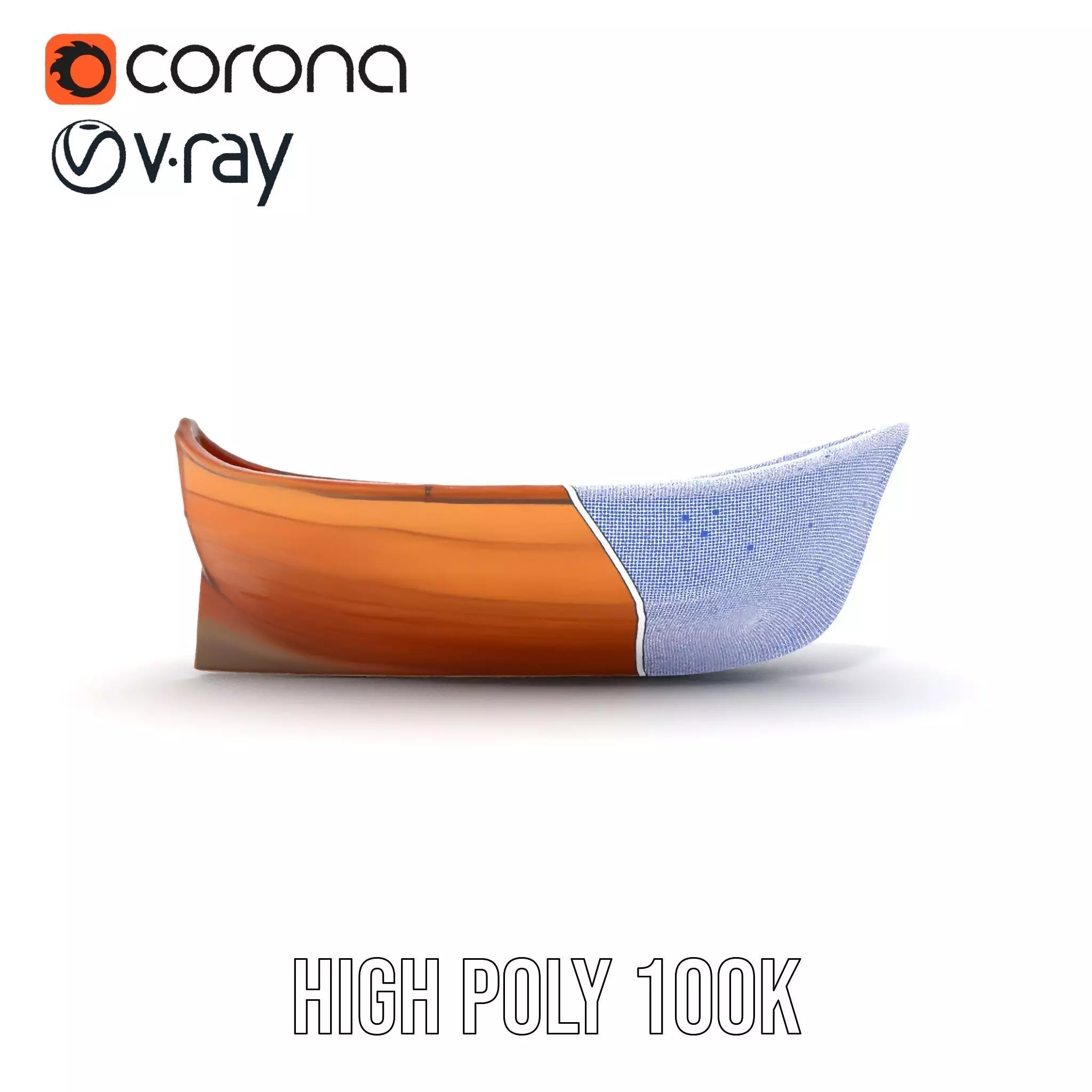 Wooden Rowboat Model Pack Low-poly 3D model_29