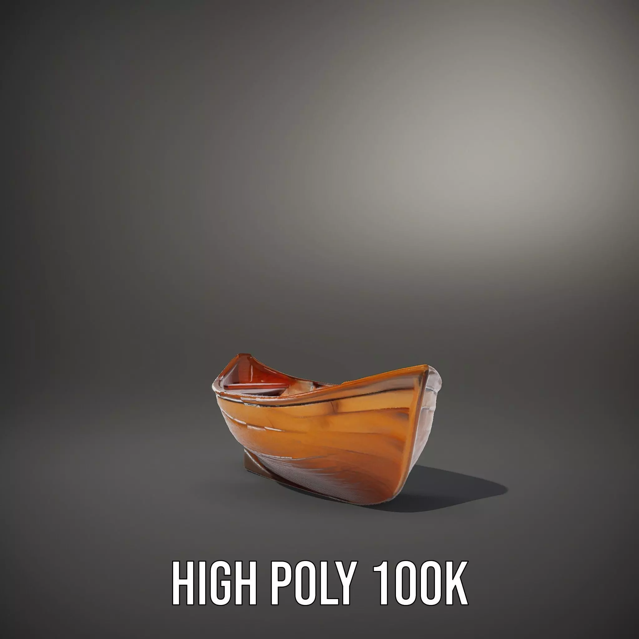 Wooden Rowboat Model Pack Low-poly 3D model_10