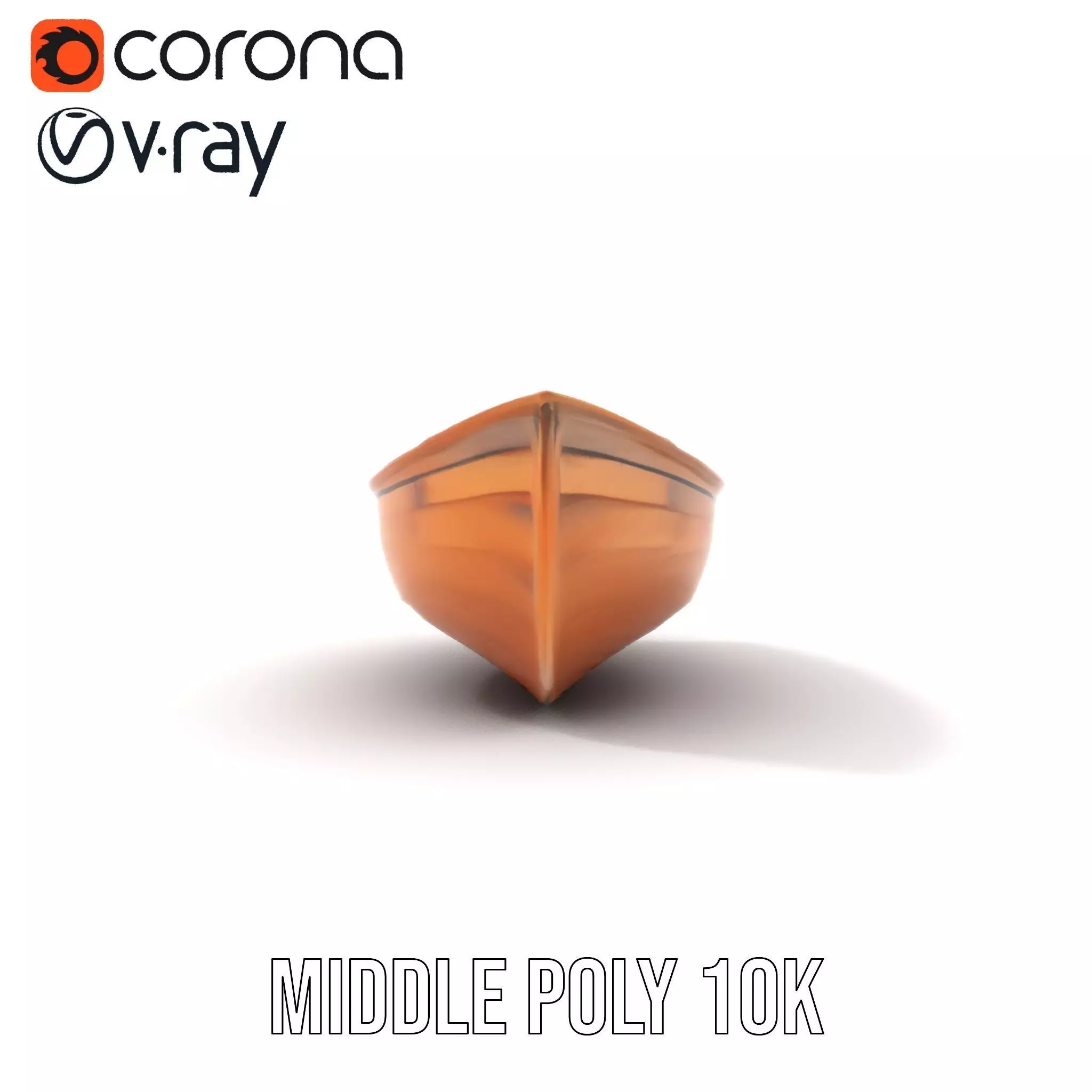 Wooden Rowboat Model Pack Low-poly 3D model_13