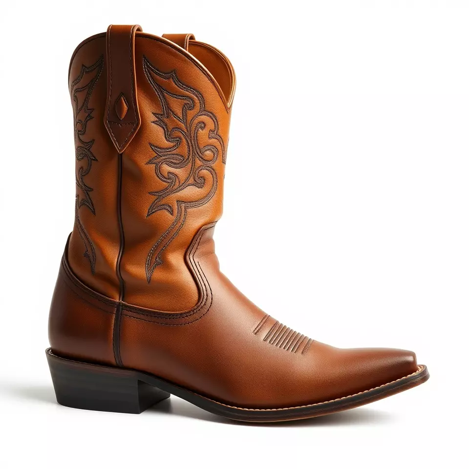 Western Cowboy Boot Detailed Model Pack Low-poly 3D model_2