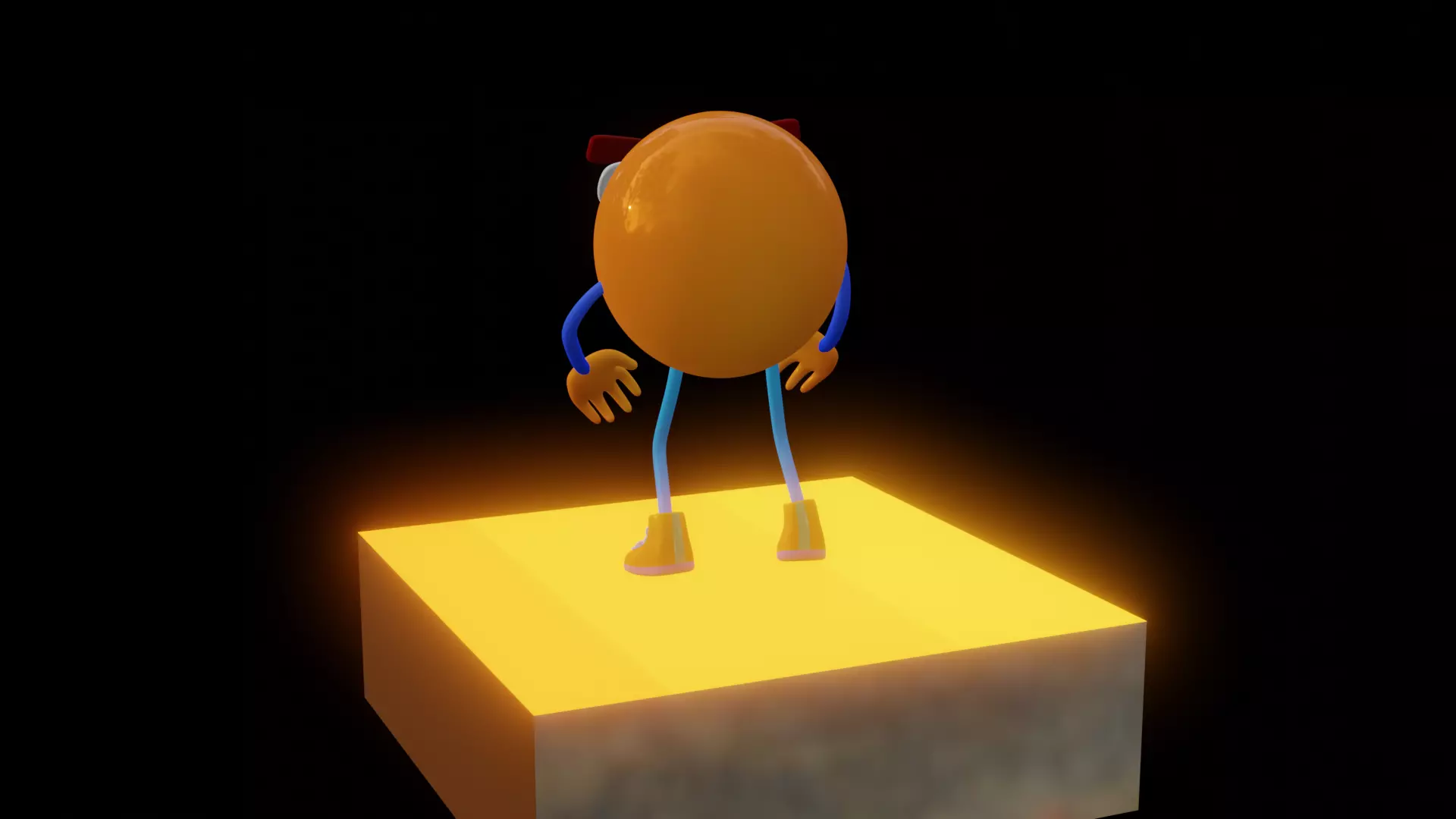 Emoji  Smiling Low-poly 3D model_12