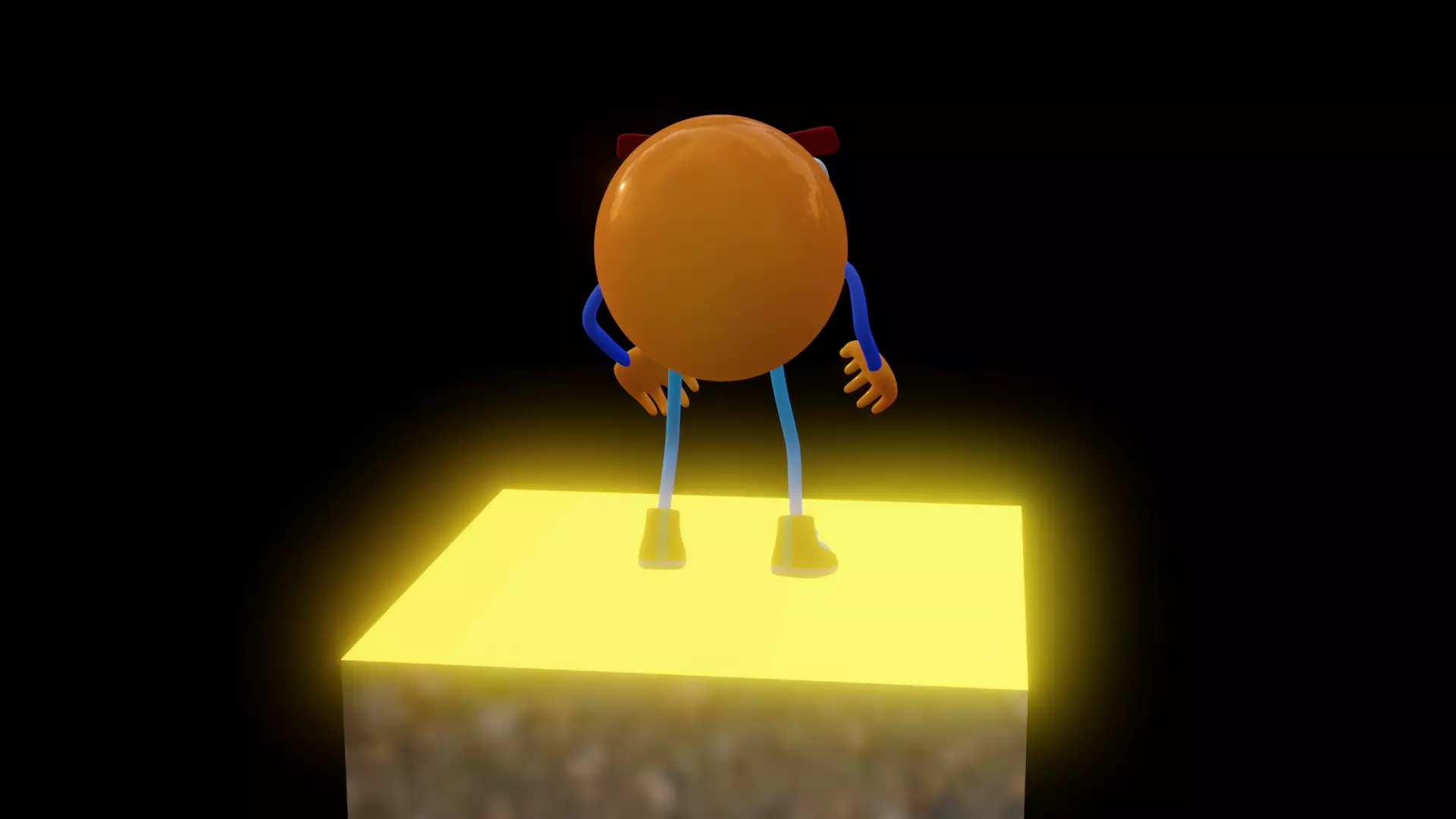 Emoji  Smiling Low-poly 3D model_14