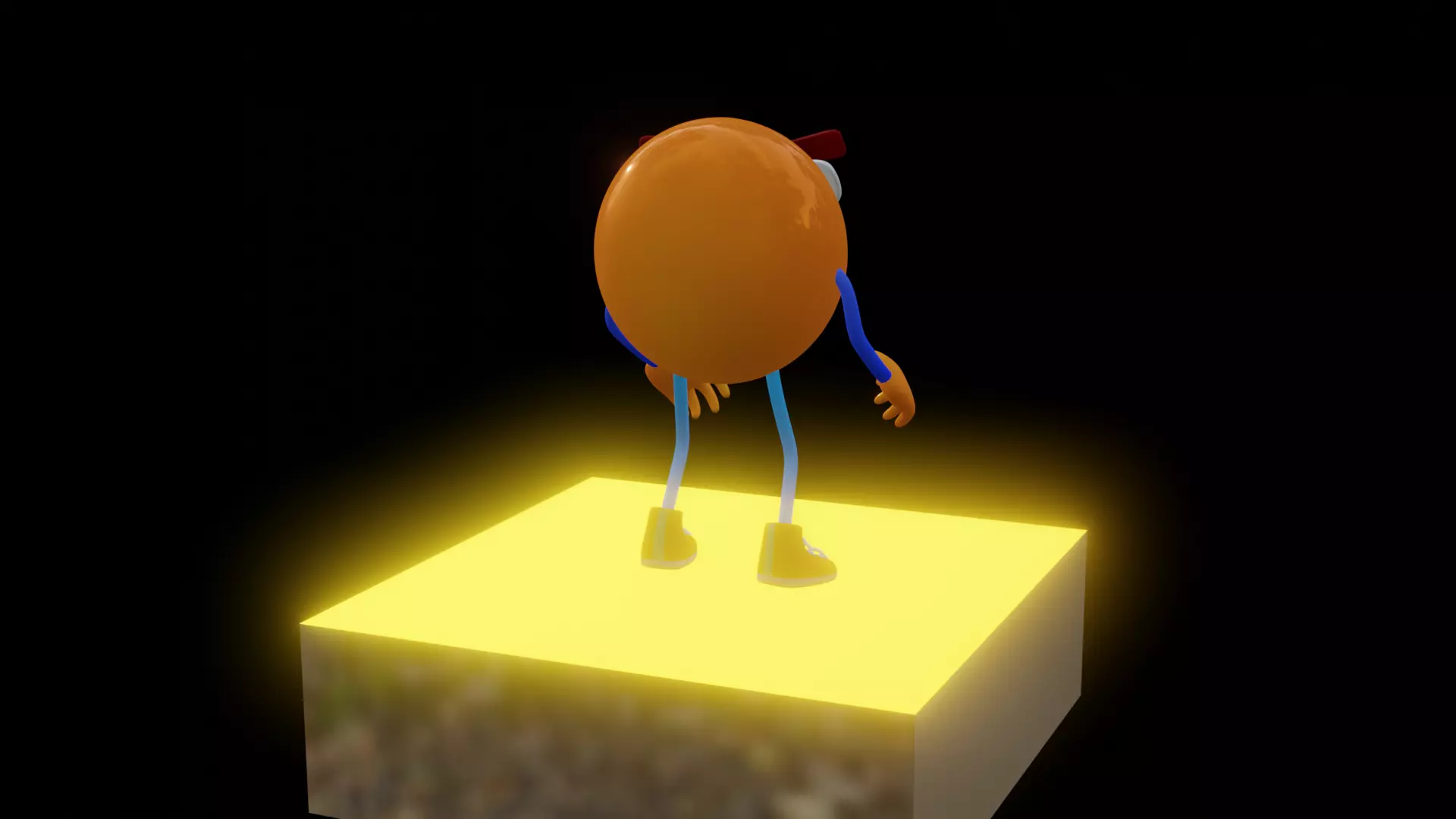 Emoji  Smiling Low-poly 3D model_15