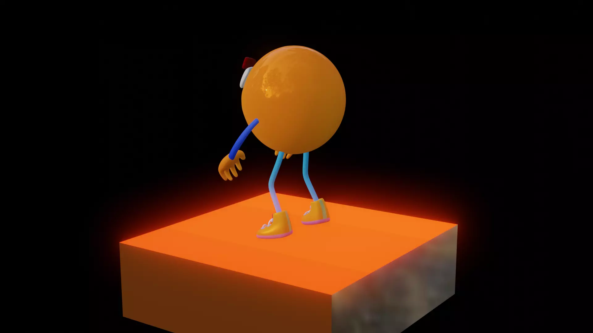 Emoji  Smiling Low-poly 3D model_10