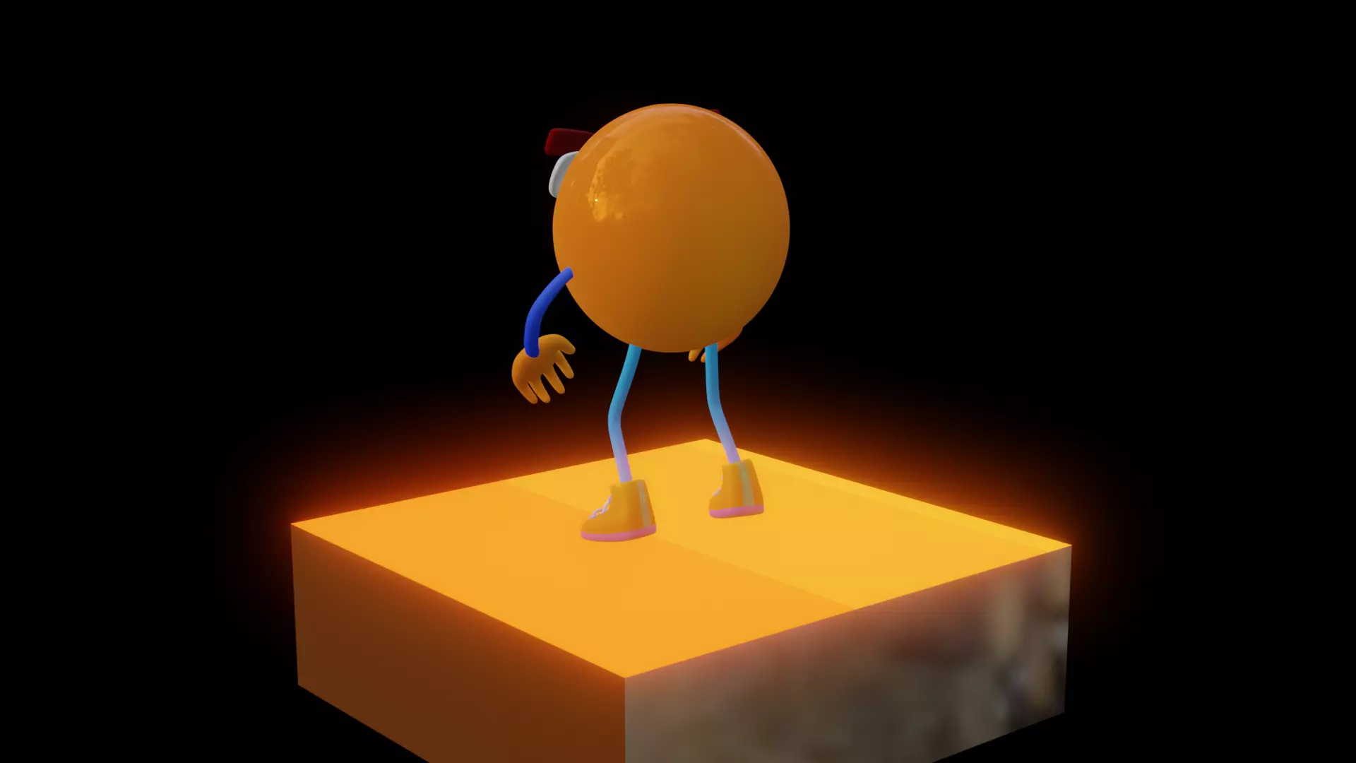 Emoji  Smiling Low-poly 3D model_11