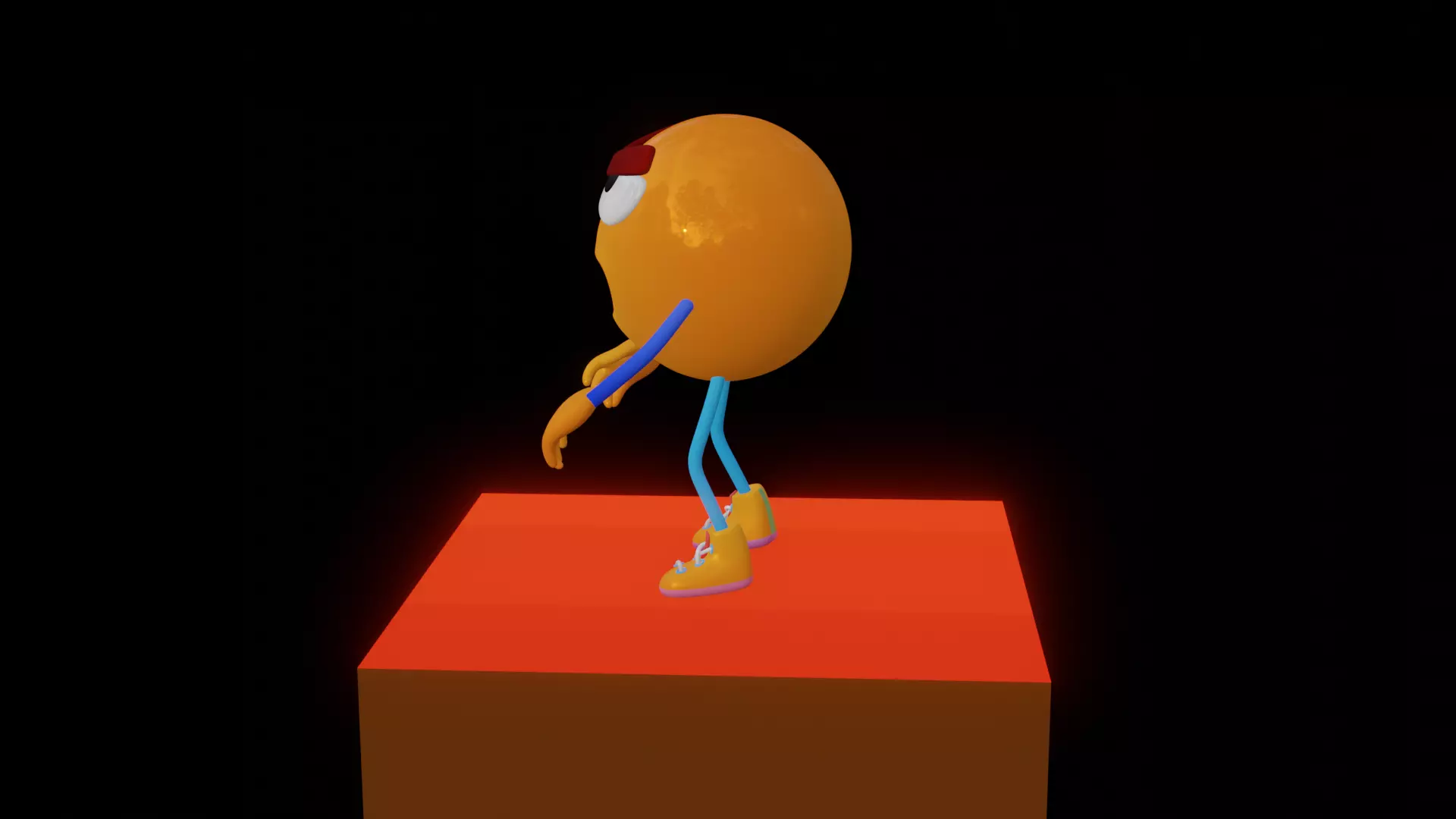 Emoji  Smiling Low-poly 3D model_8