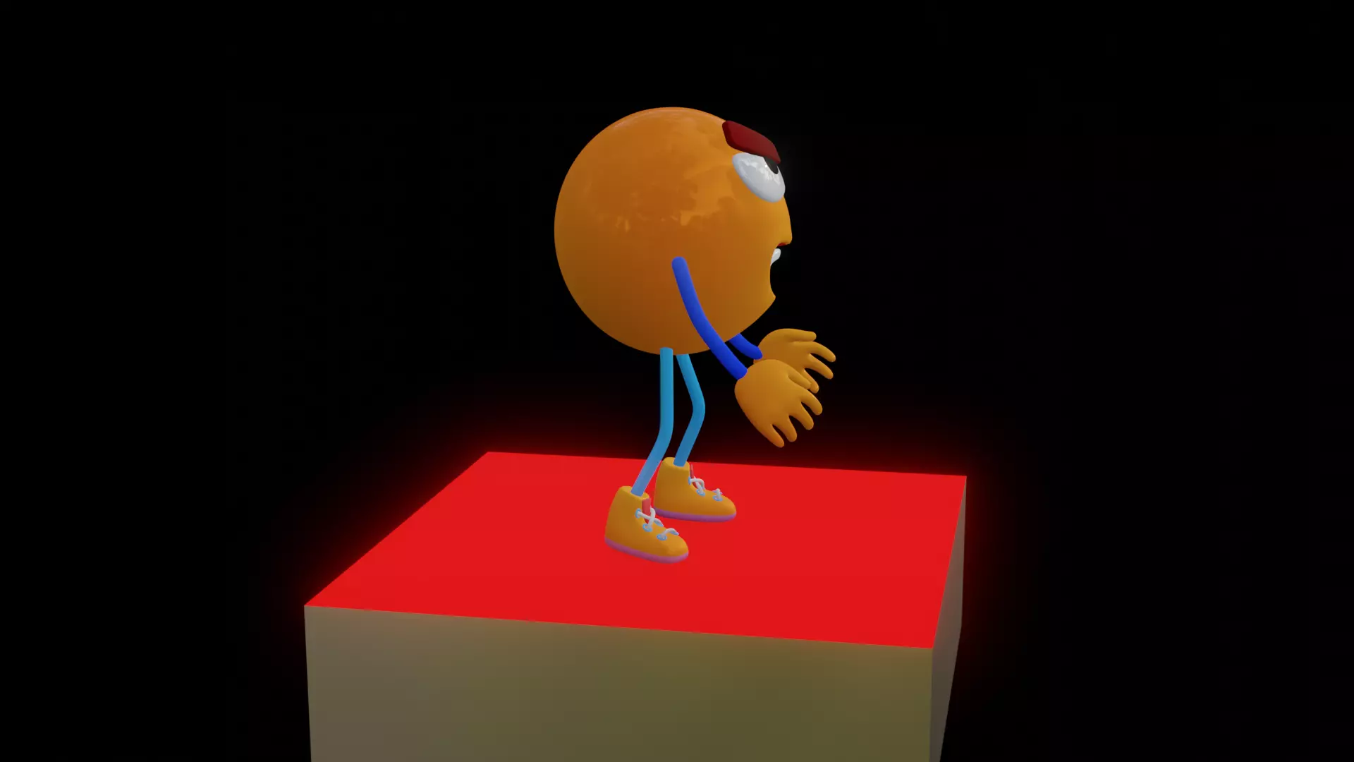 Emoji  Smiling Low-poly 3D model_20