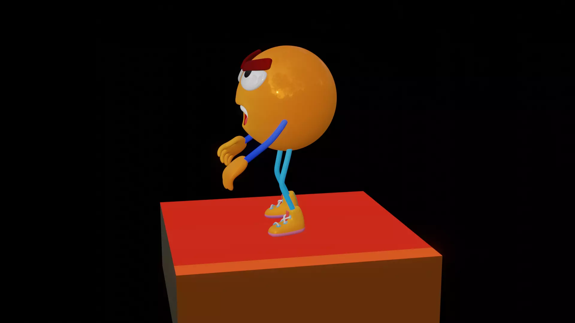 Emoji  Smiling Low-poly 3D model_7