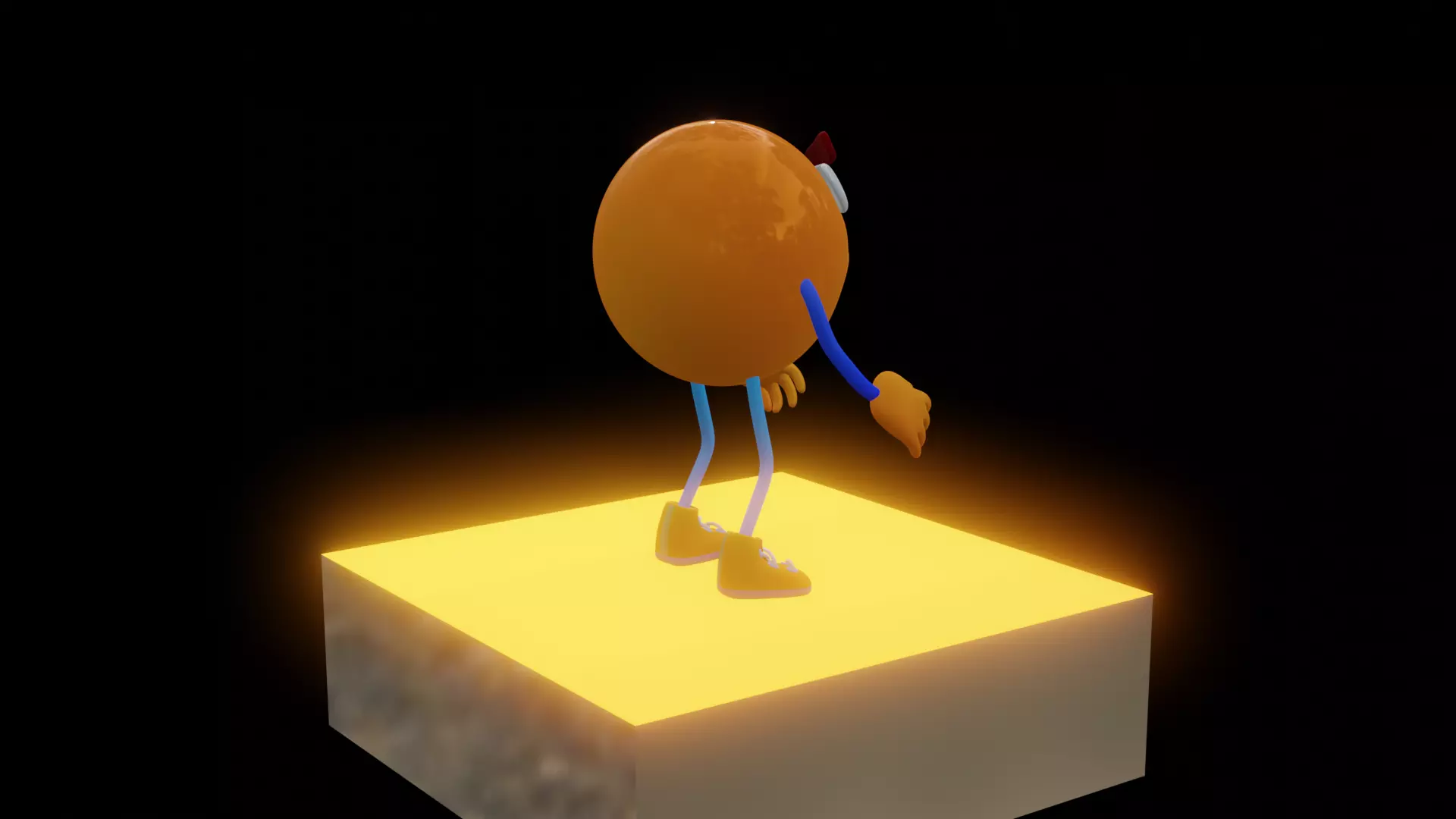 Emoji  Smiling Low-poly 3D model_17