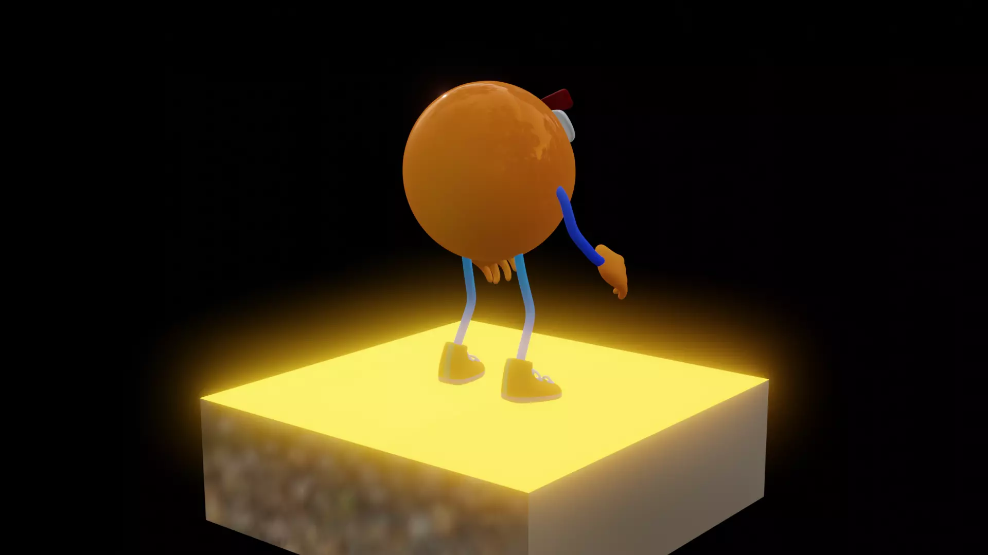 Emoji  Smiling Low-poly 3D model_16