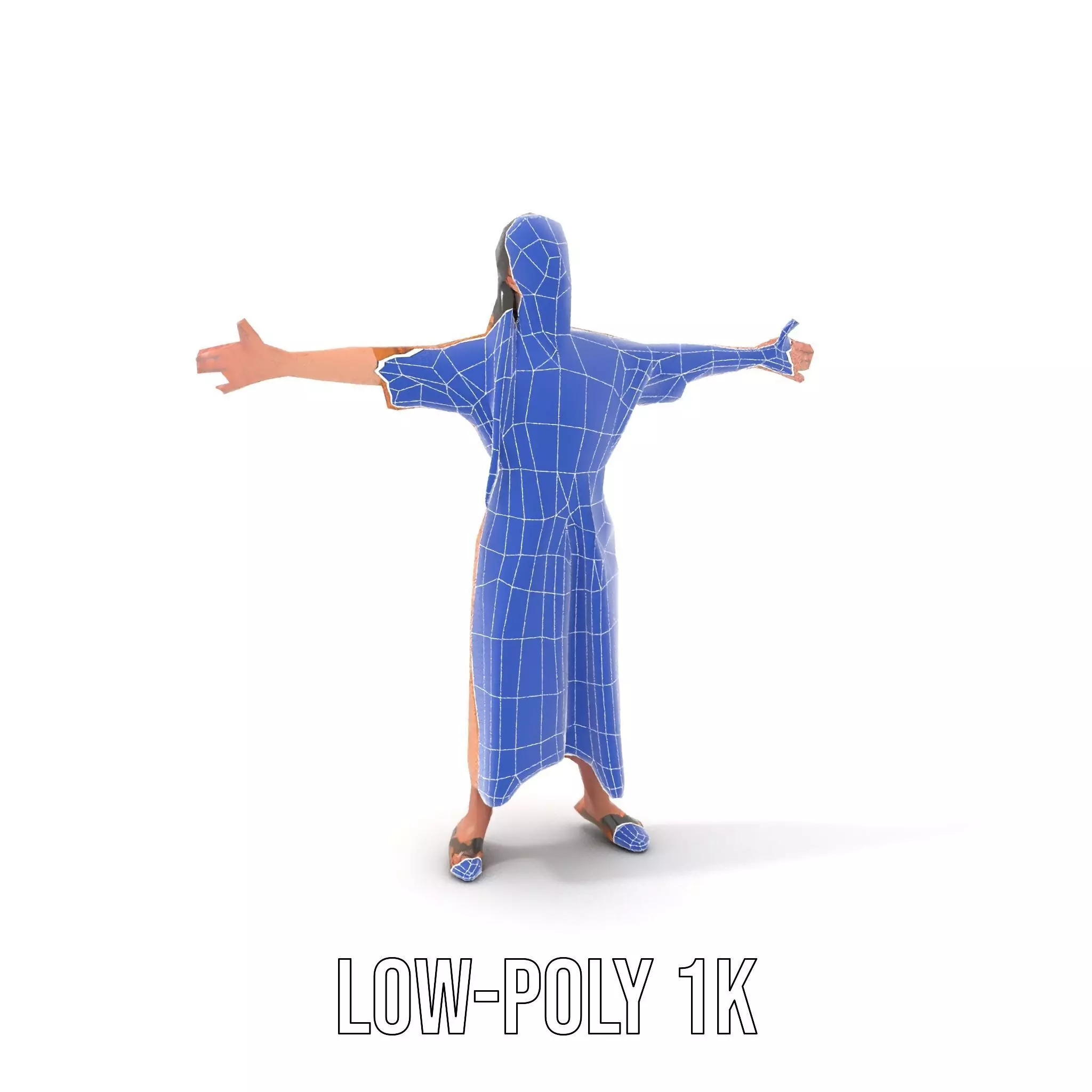 Casual Dress Character Model Pack for Animation and Games Low-poly 3D model_30