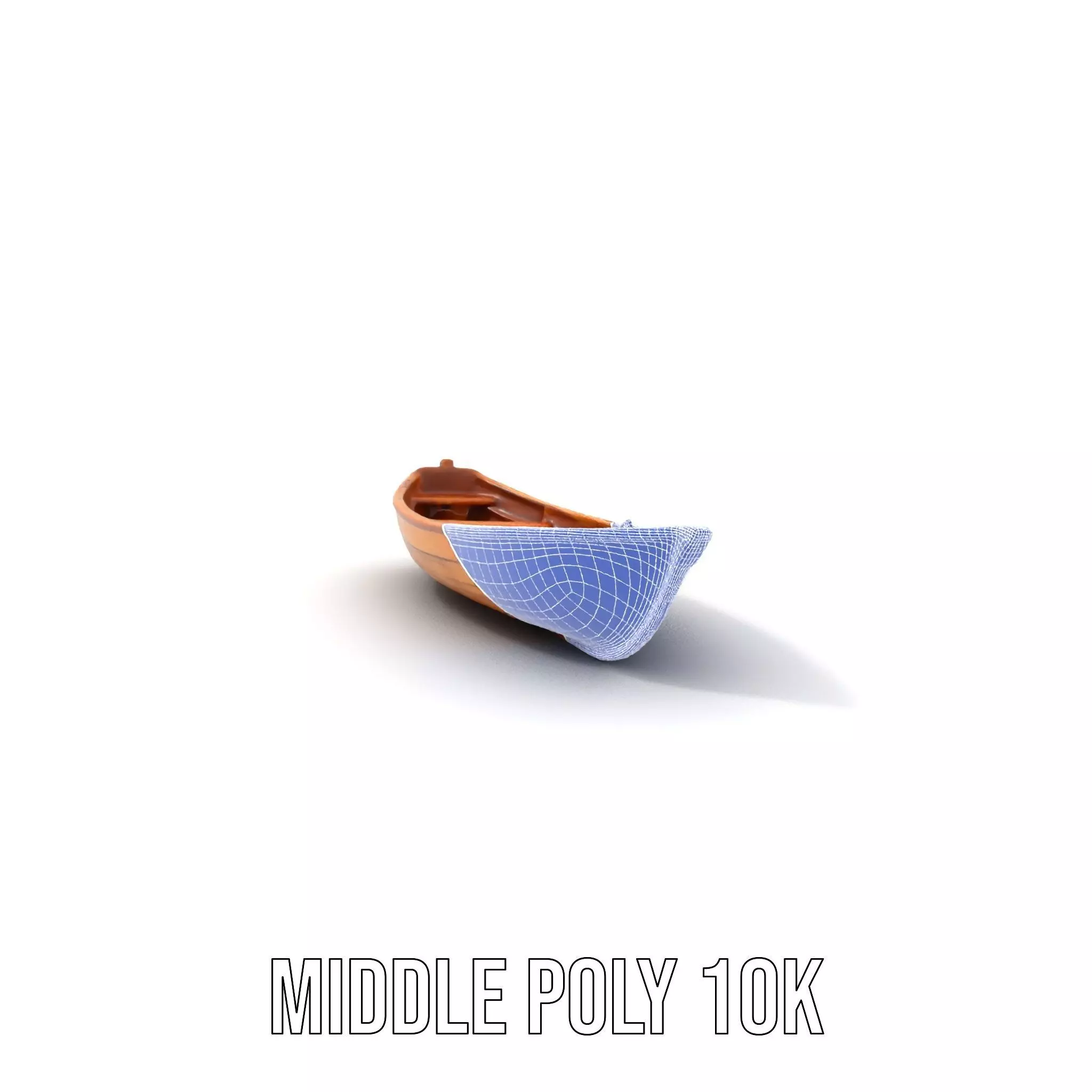 Wooden Row Boat Model Pack Classic Craftsmanship Low-poly 3D model_19