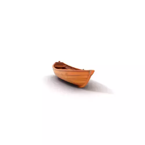 Wooden Row Boat Model Pack  Classic Craftsmanship Low-poly 3D model