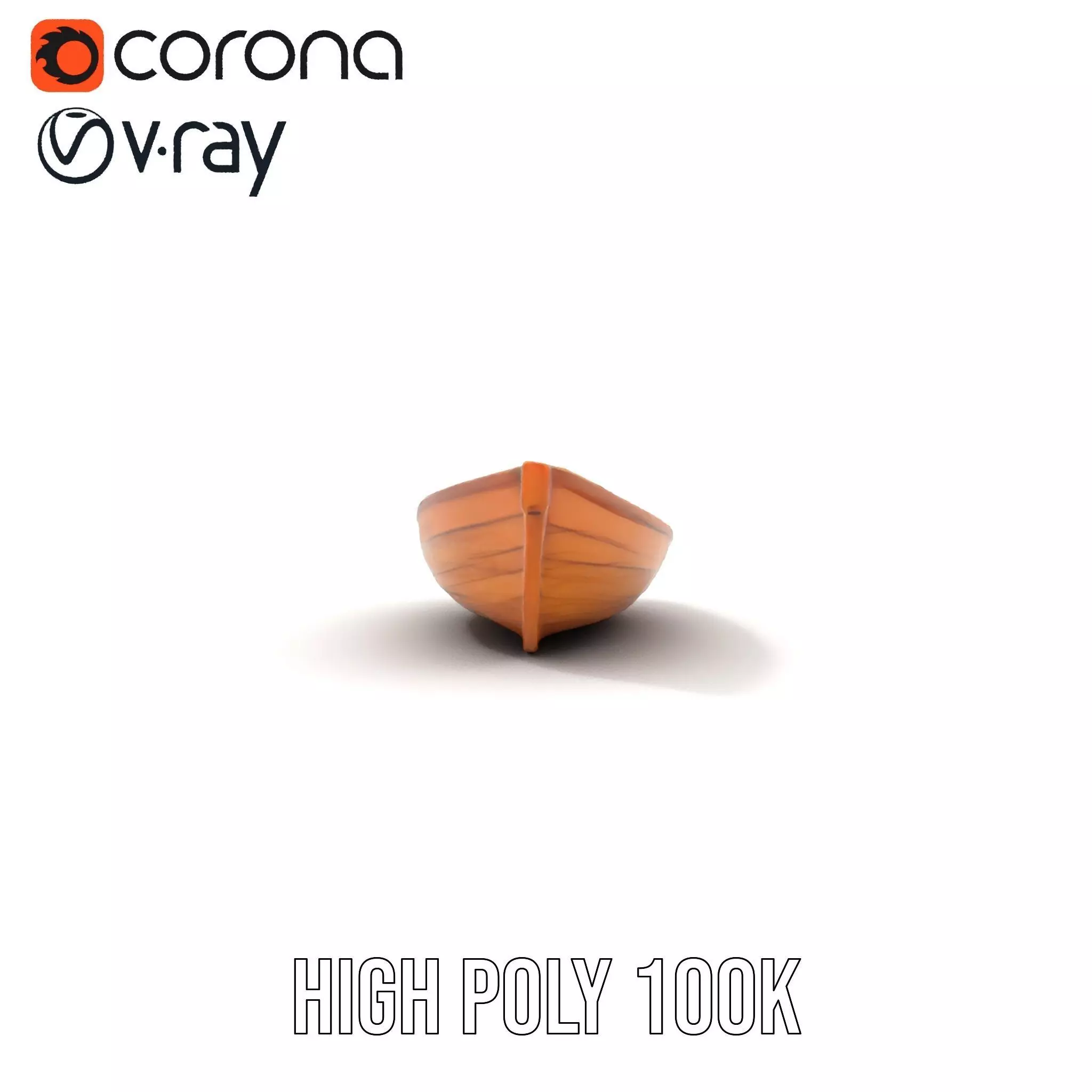 Wooden Row Boat Model Pack Classic Craftsmanship Low-poly 3D model_26